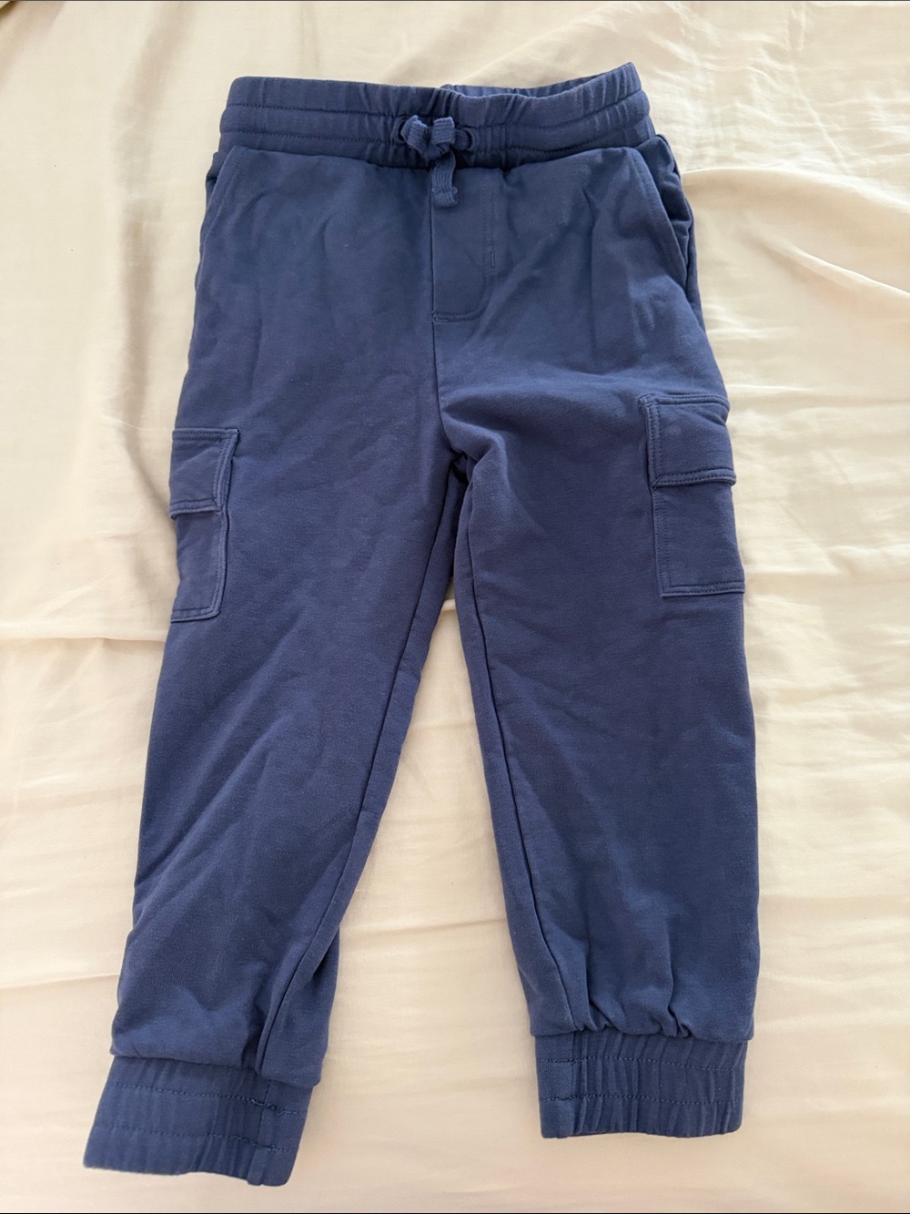 Little sleepies Navy Cargo Jogger Pants - Comfortable Blue Pull-On Bottoms